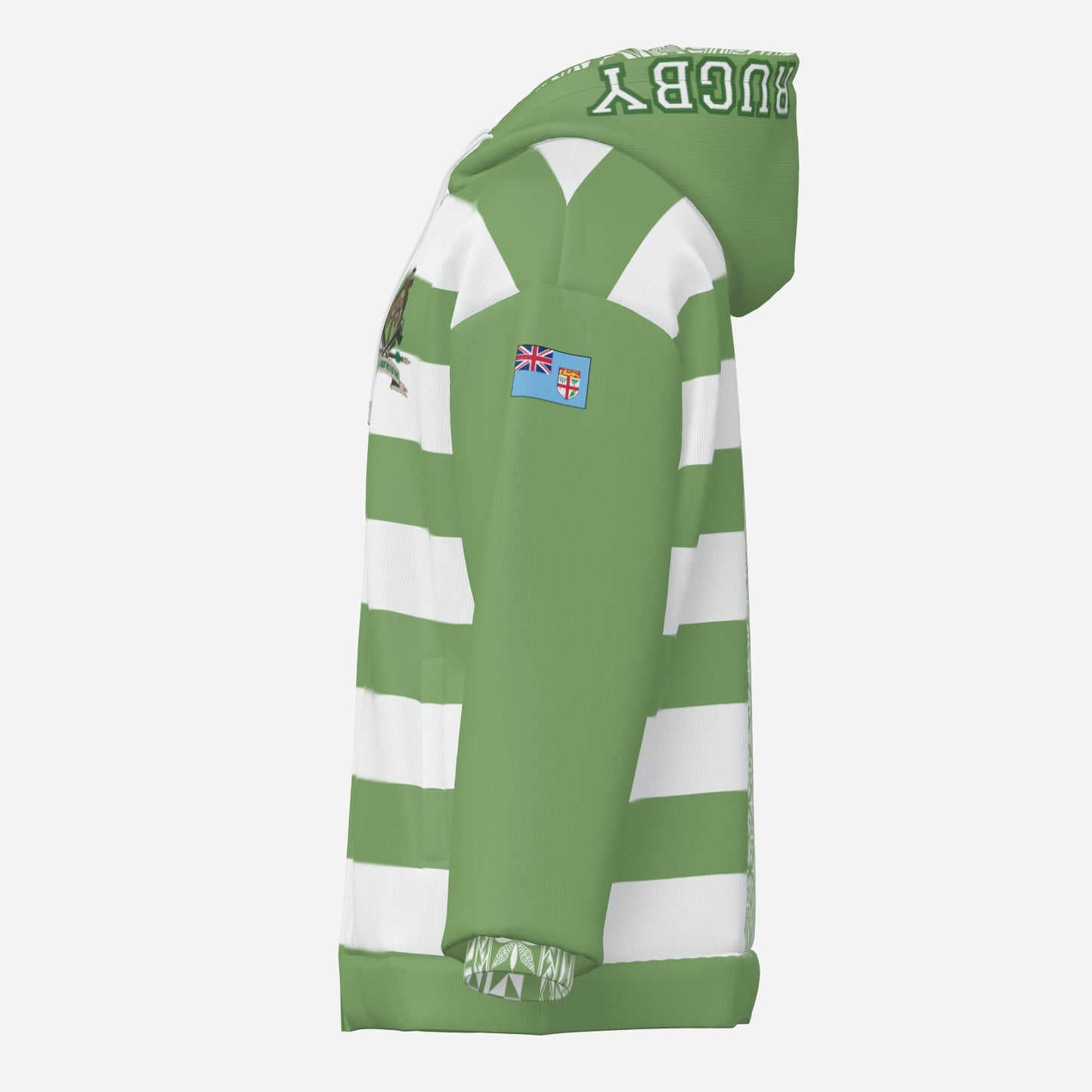 All-Over Print Men's Hoodie Zip Up Long Sleeve "Nakelo Rugby"