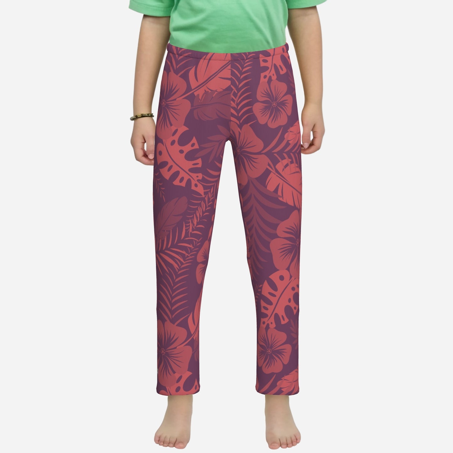 All-Over Print Girl's Elastic Waist Pajama Pants "FijiVibe"