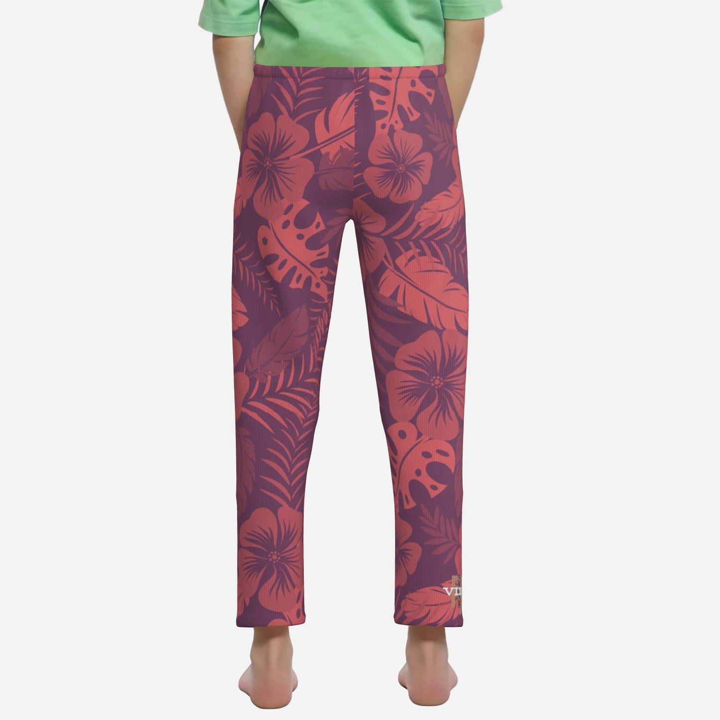 All-Over Print Girl's Elastic Waist Pajama Pants "FijiVibe"