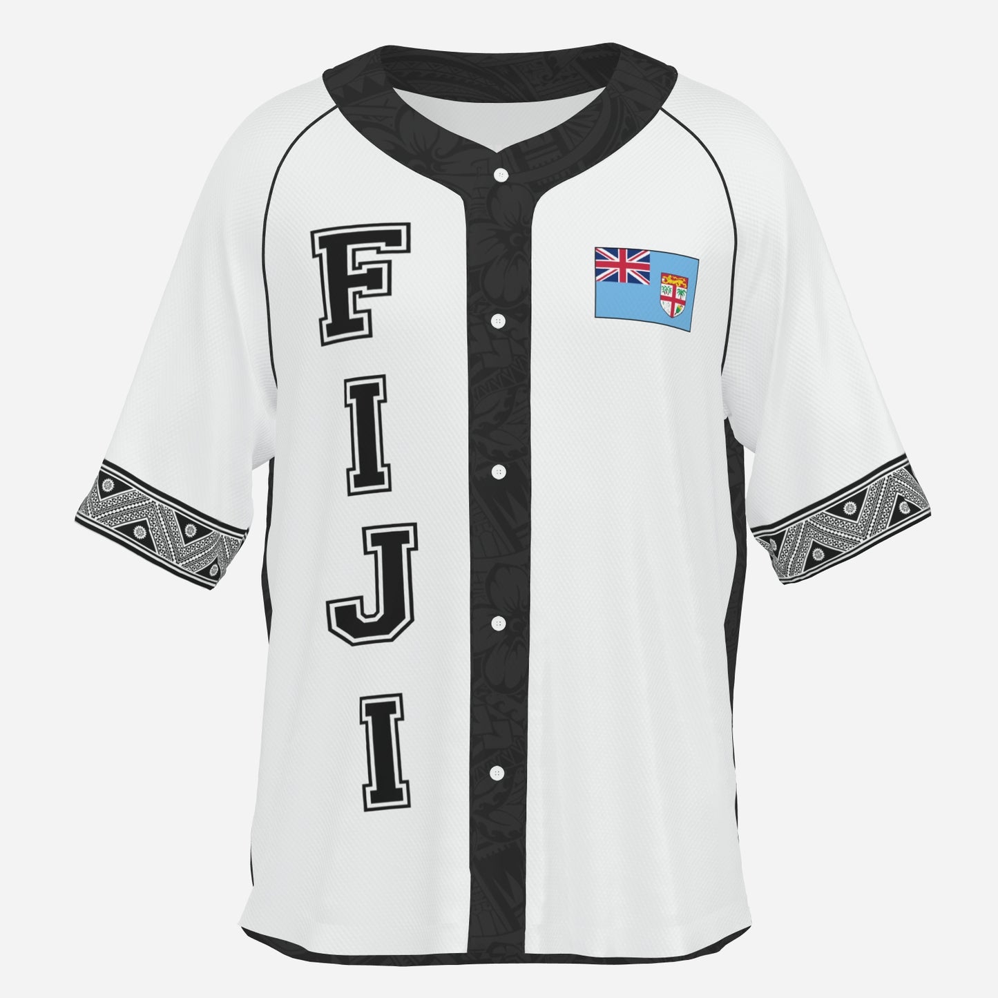 All-Over Print Men's Baseball Jersey T-Shirt Short Sleeve - FijiVibe "Fiji 6seven9"