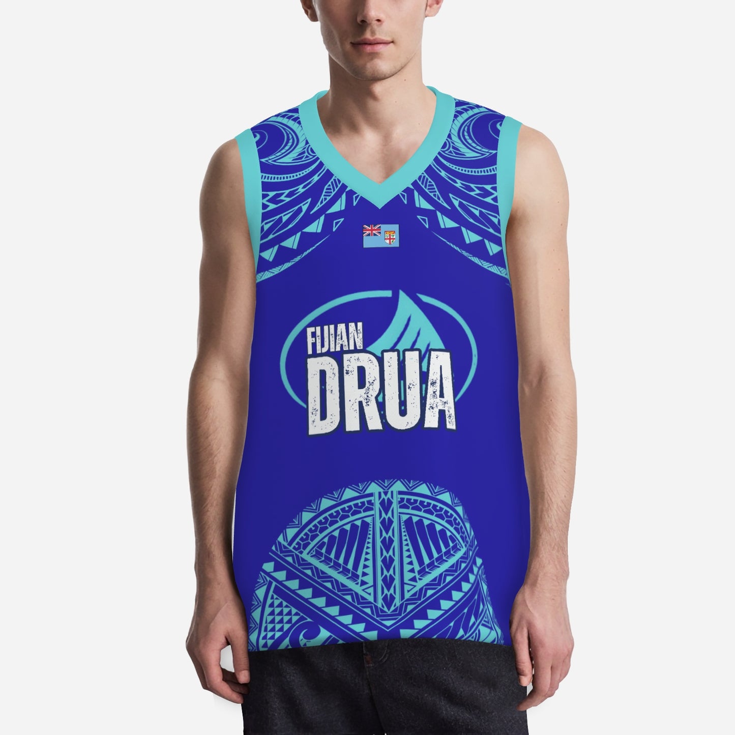 All-Over Print Men's Athletic Tank Top Basketball Jersey - FijiVibe "Fijian Drua"