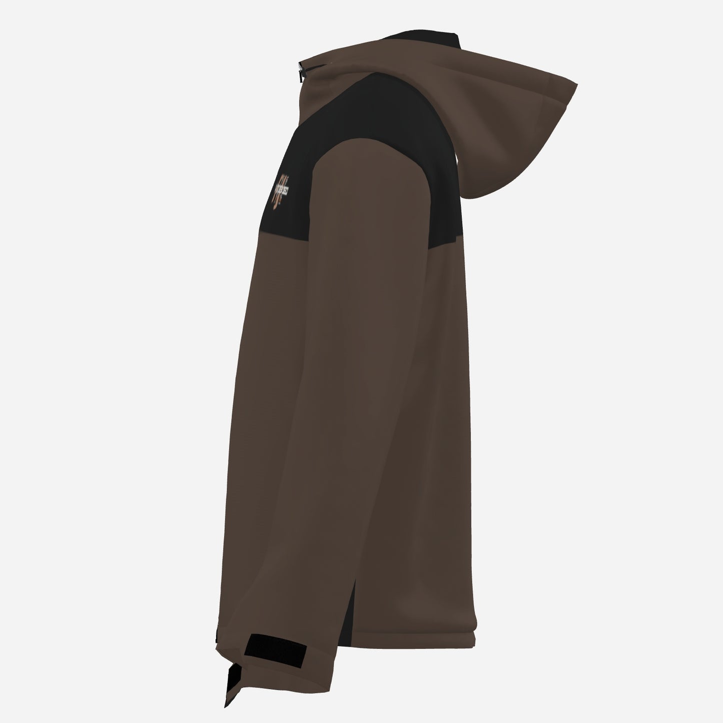 "FijiVibe" (Dark Brown) Men's Double Layer Windproof Zipper Jacket