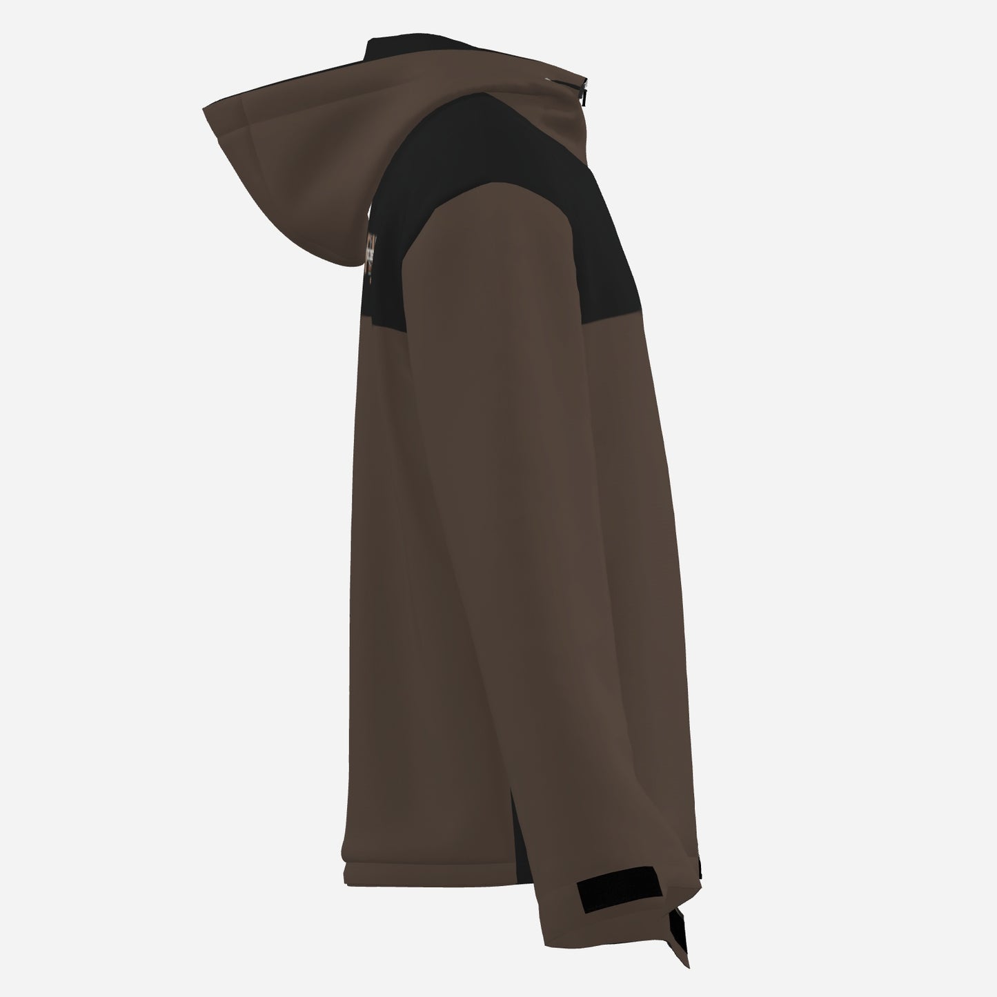 "FijiVibe" (Dark Brown) Men's Double Layer Windproof Zipper Jacket