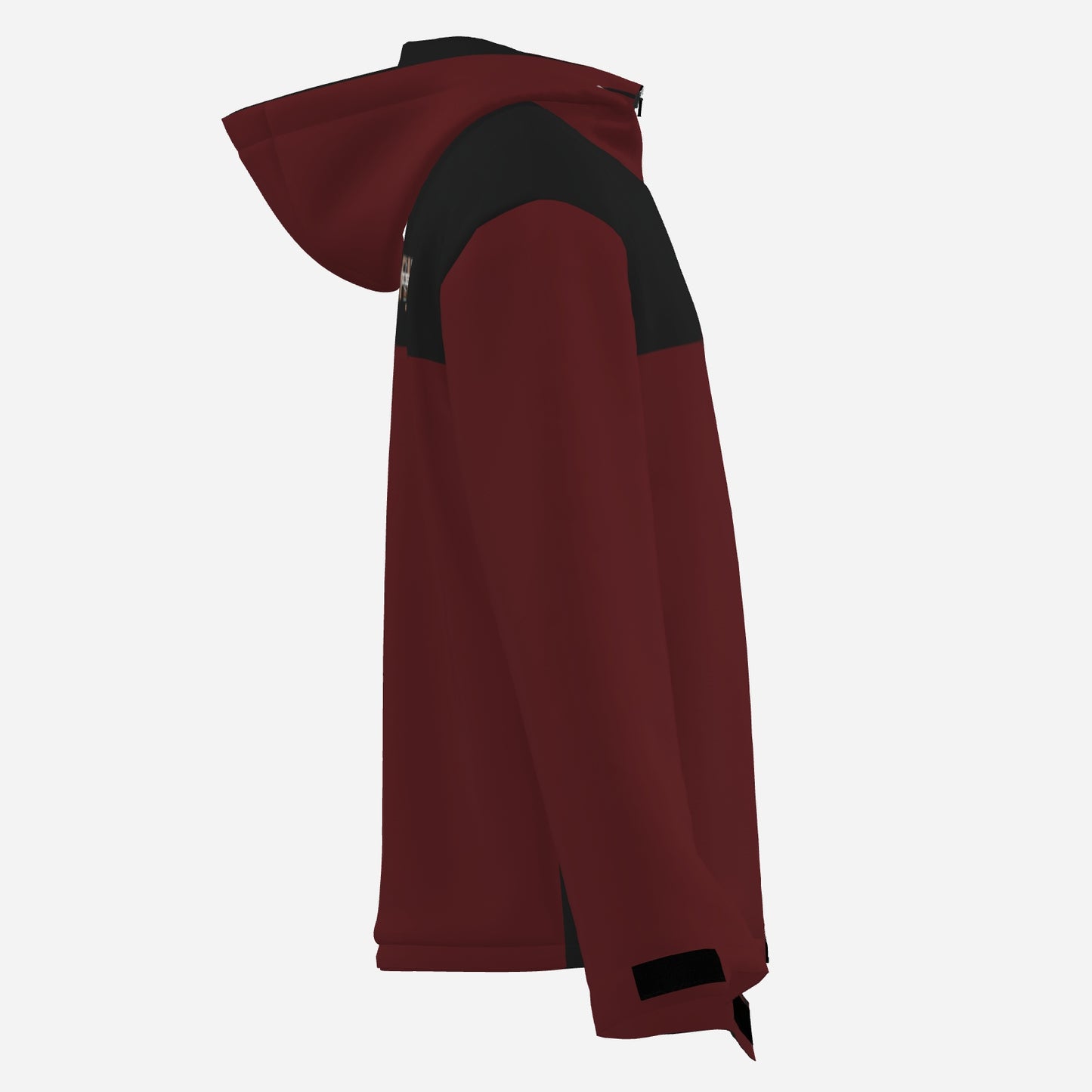 "FijiVibe" (Dark Red) Men's Double Layer Windproof Zipper Jacket