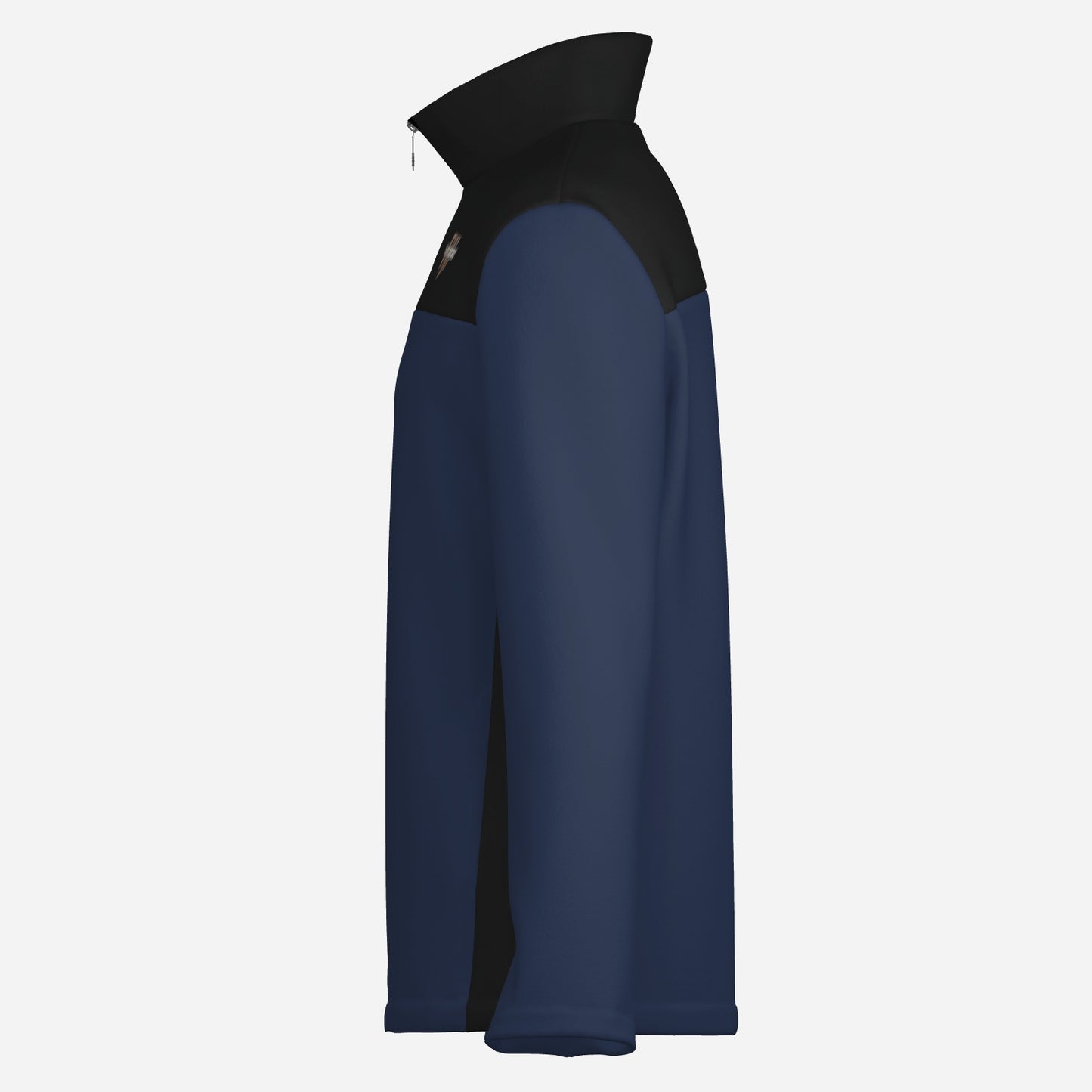 "FijiVibe" (Dark Blue) Men's Lightweight Fleece Jacket Soft Warm Outwear with Zipper Pockets