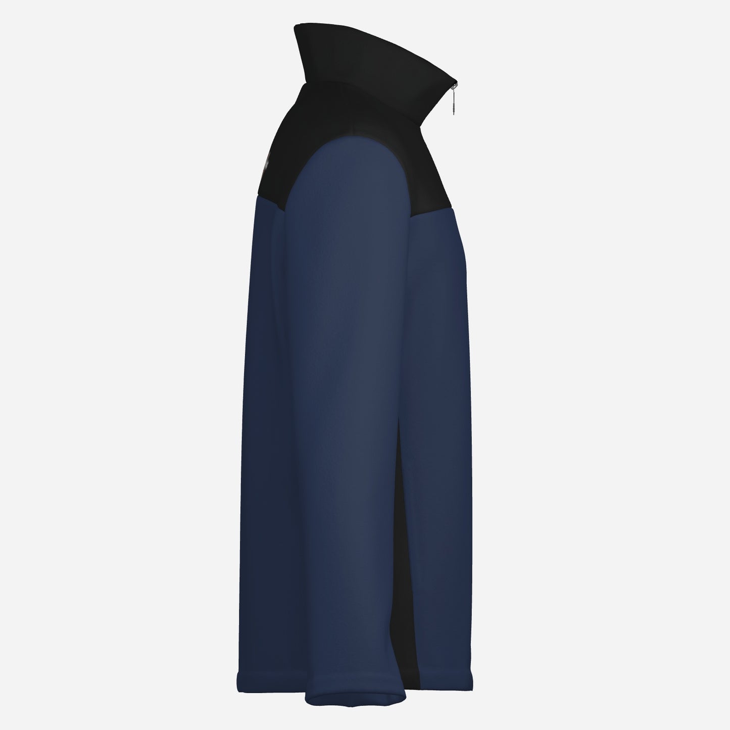 "FijiVibe" (Dark Blue) Men's Lightweight Fleece Jacket Soft Warm Outwear with Zipper Pockets