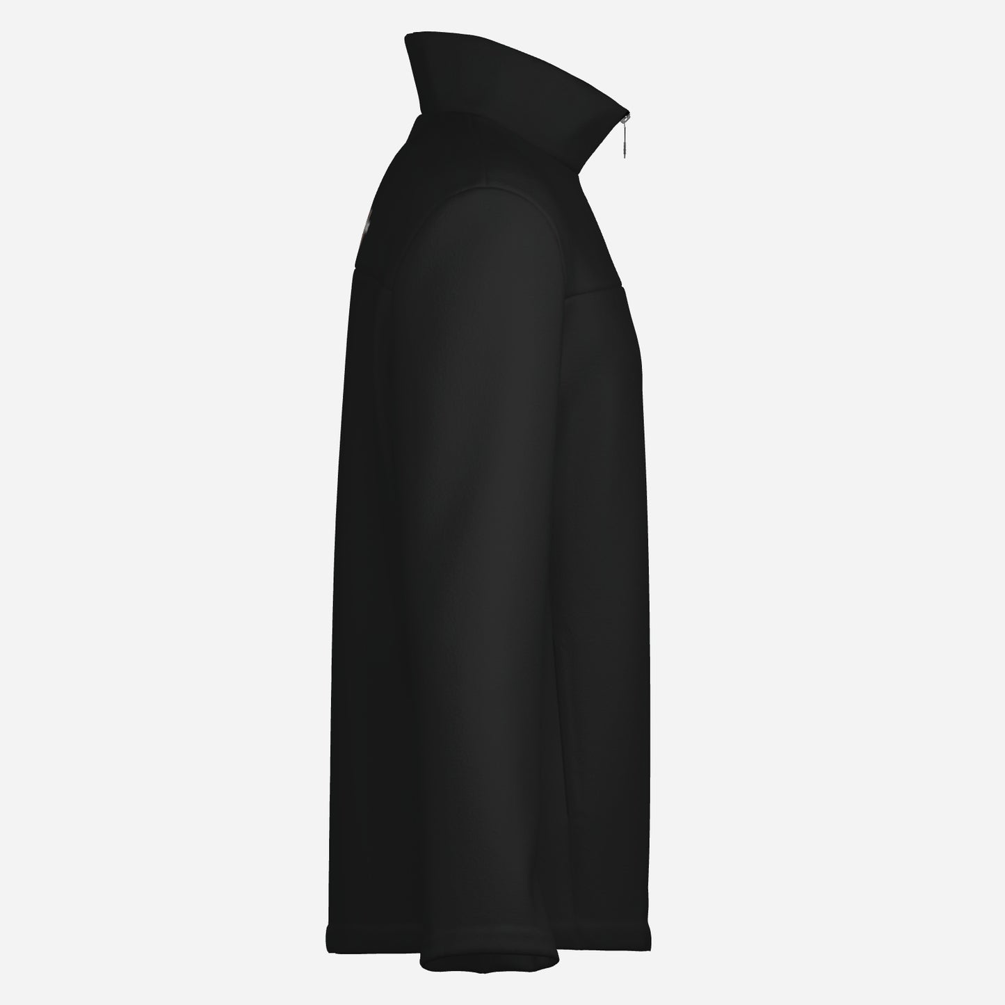 "FijiVibe" (Black) Men's Lightweight Fleece Jacket Soft Warm Outwear with Zipper Pockets