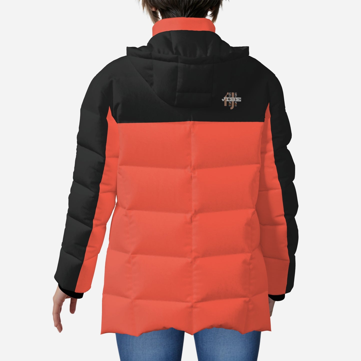 "FijiVibe" (Burnt Orange) Women's Zipper Thicken Jacket Coat