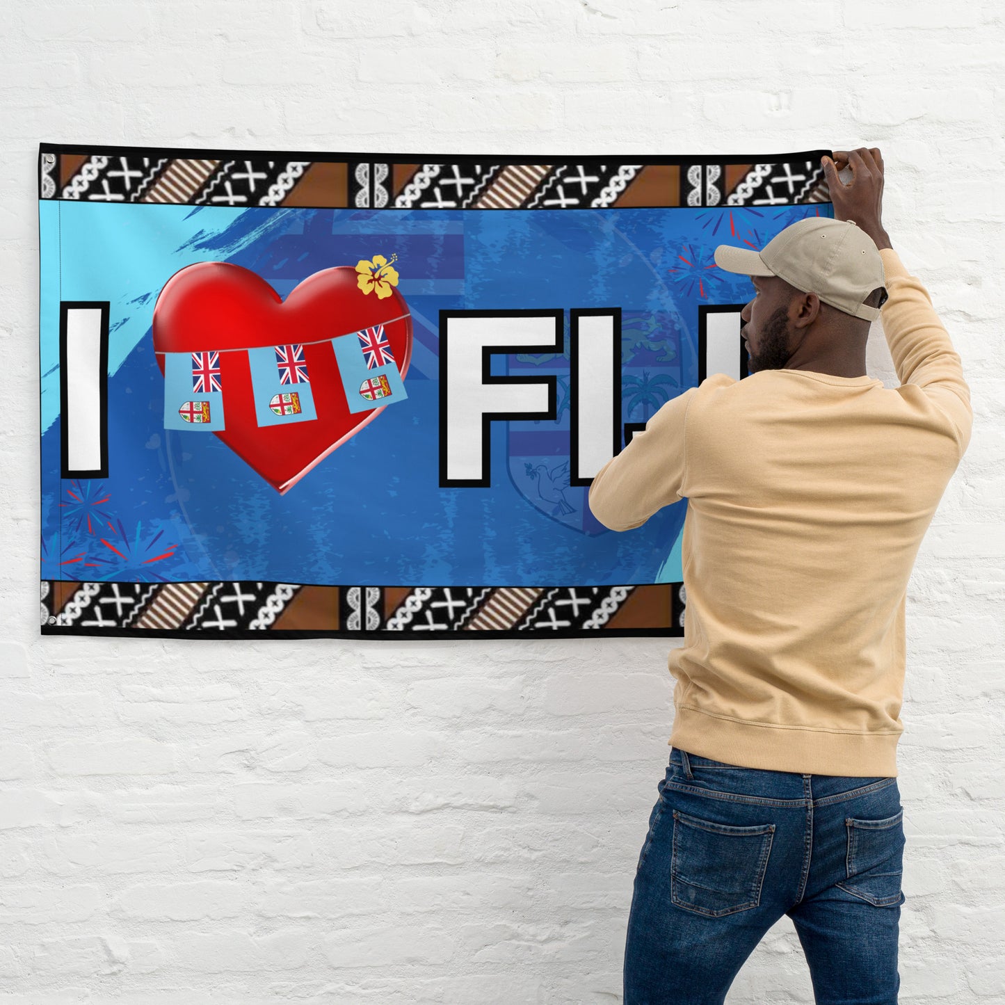 "I Love Fiji" Flag