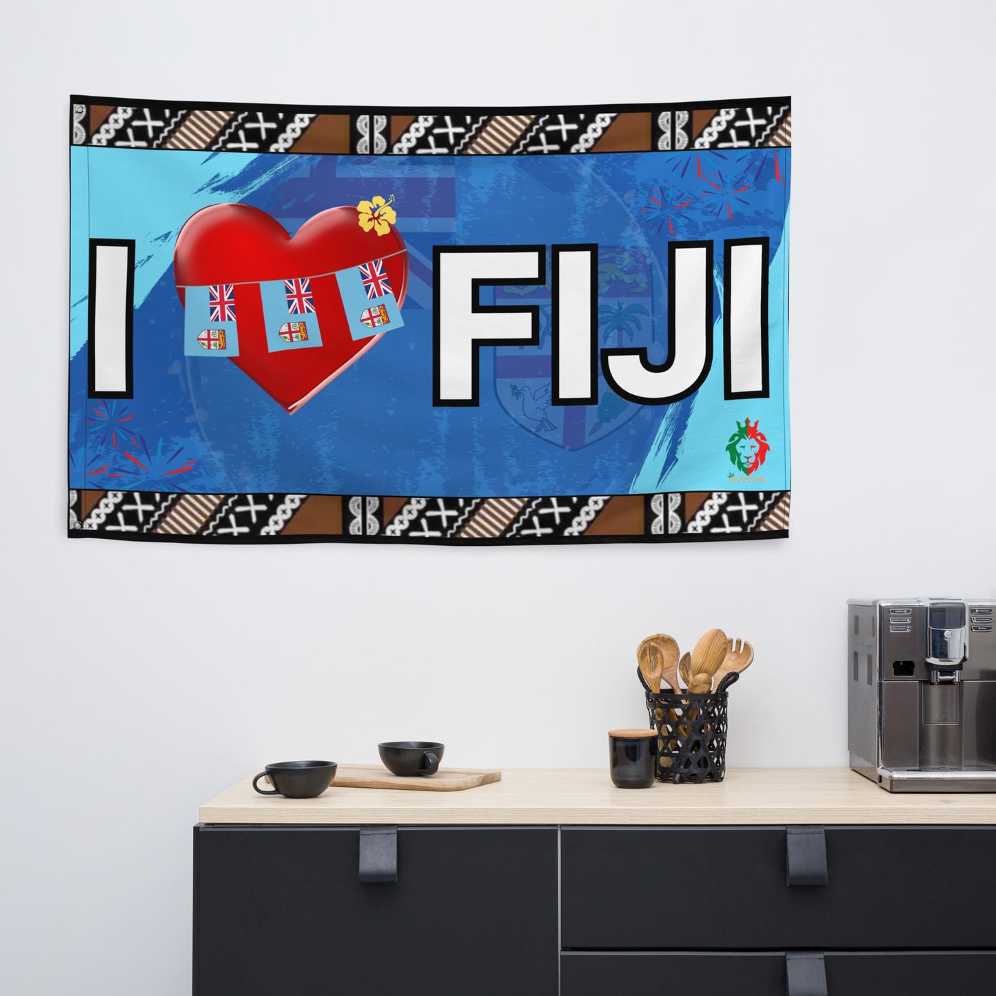 "I Love Fiji" Flag
