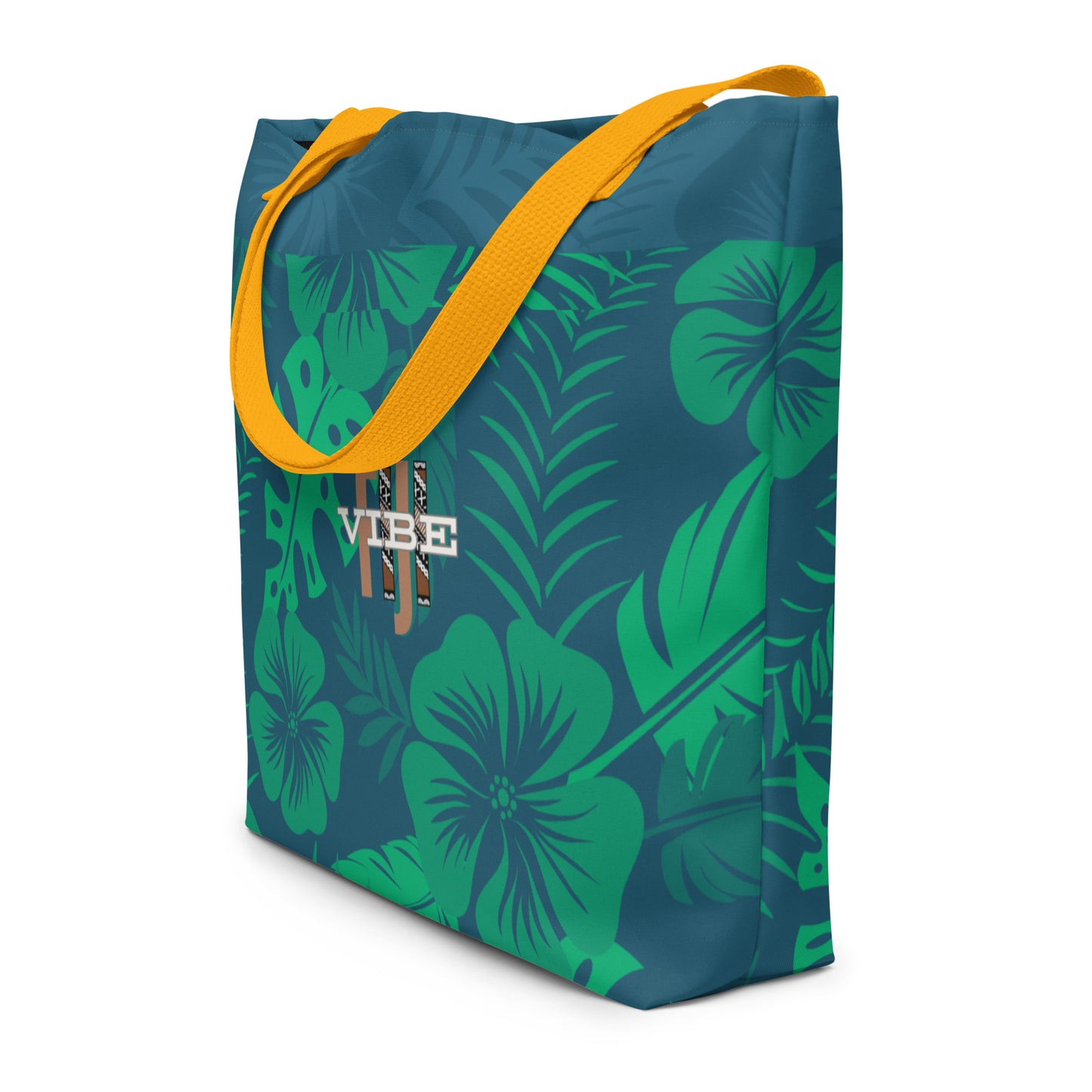 All-Over "The Rainforest" Print Large Tote Bag