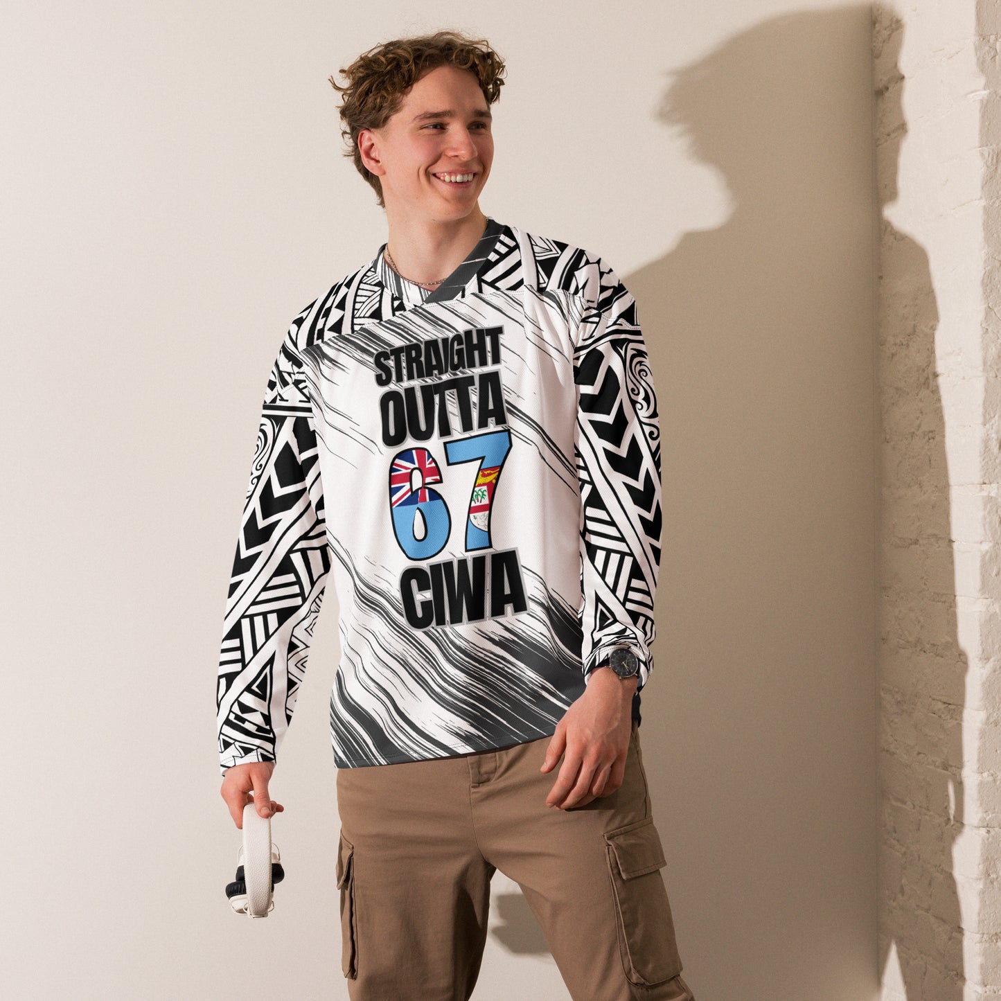Recycled hockey fan jersey