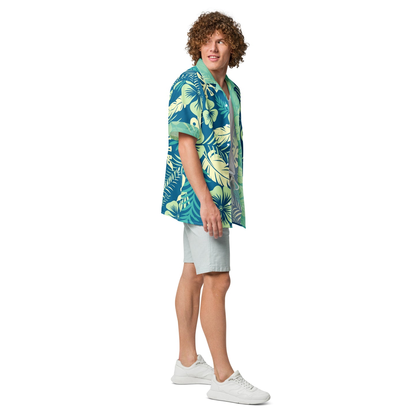Unisex button shirt - "Tropical"