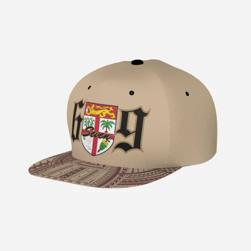 Unisex Flat Brim Baseball Cap - 6seven9 beige