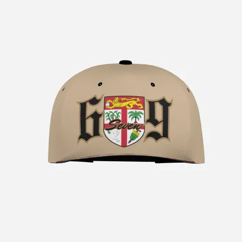 Unisex Flat Brim Baseball Cap - 6seven9 beige