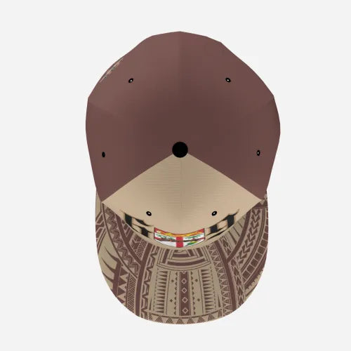 Unisex Flat Brim Baseball Cap - 6seven9 Dark Brown