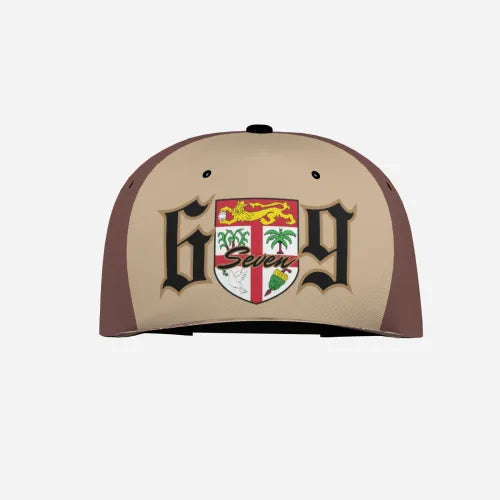 Unisex Flat Brim Baseball Cap - 6seven9 Dark Brown