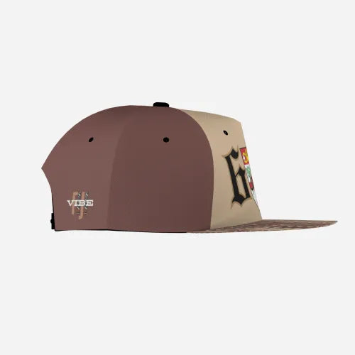 Unisex Flat Brim Baseball Cap - 6seven9 Dark Brown