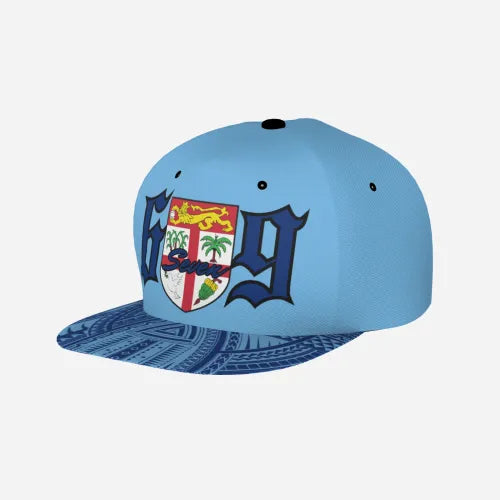 Unisex Flat Brim Baseball Cap - 6seven9 Sky Blue