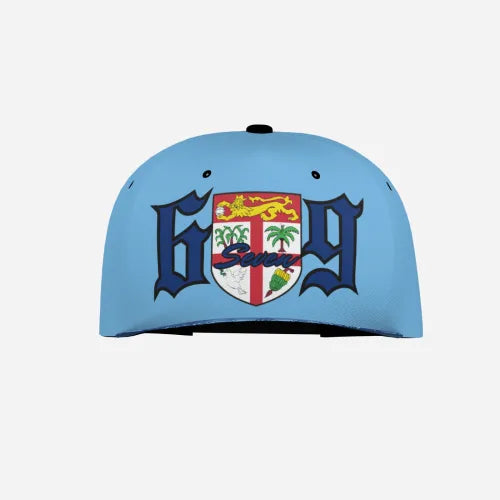 Unisex Flat Brim Baseball Cap - 6seven9 Sky Blue