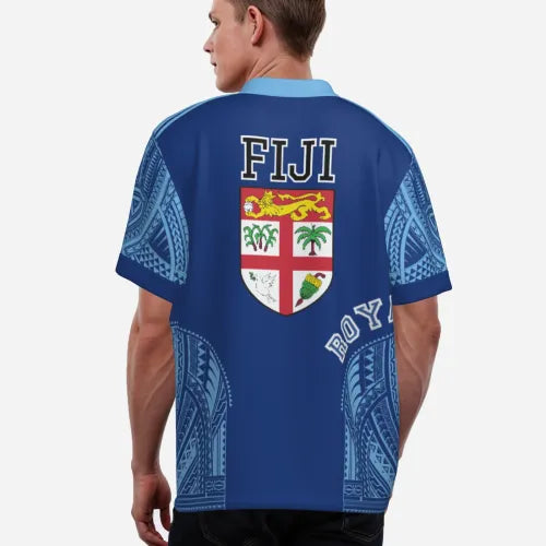 All-Over Print Men's Athletic T-Shirt Soccer Jersey - Fiji "Royal Banner"