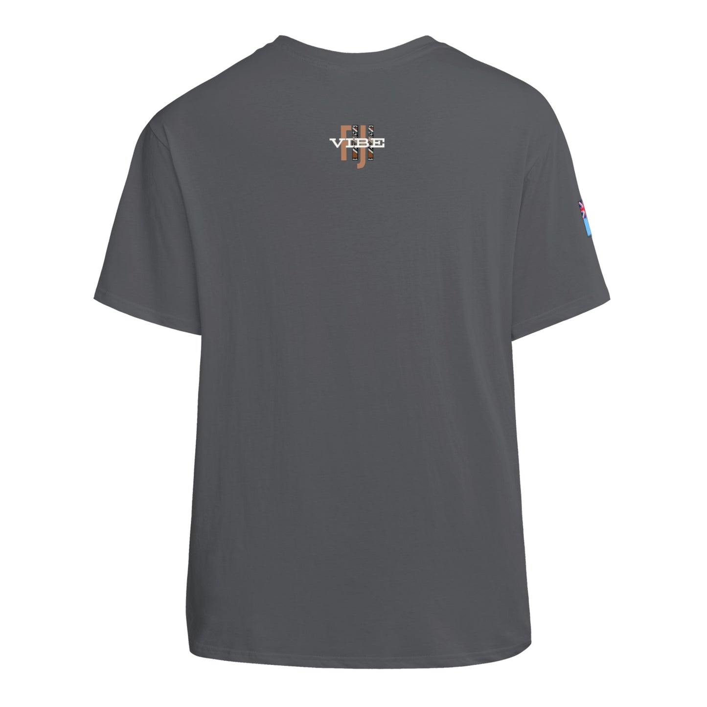 Simple Print Unisex Cotton T-Shirt With Short Sleeve - FijiVibe "Fiji, Always on Island time"
