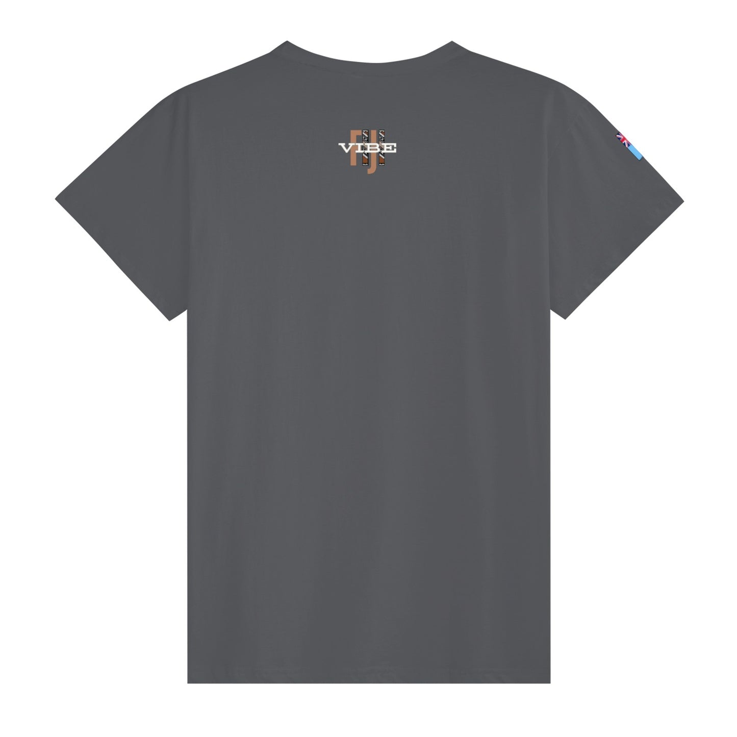 Simple Print Unisex Cotton T-Shirt With Short Sleeve - FijiVibe "Fiji, Always on Island time"