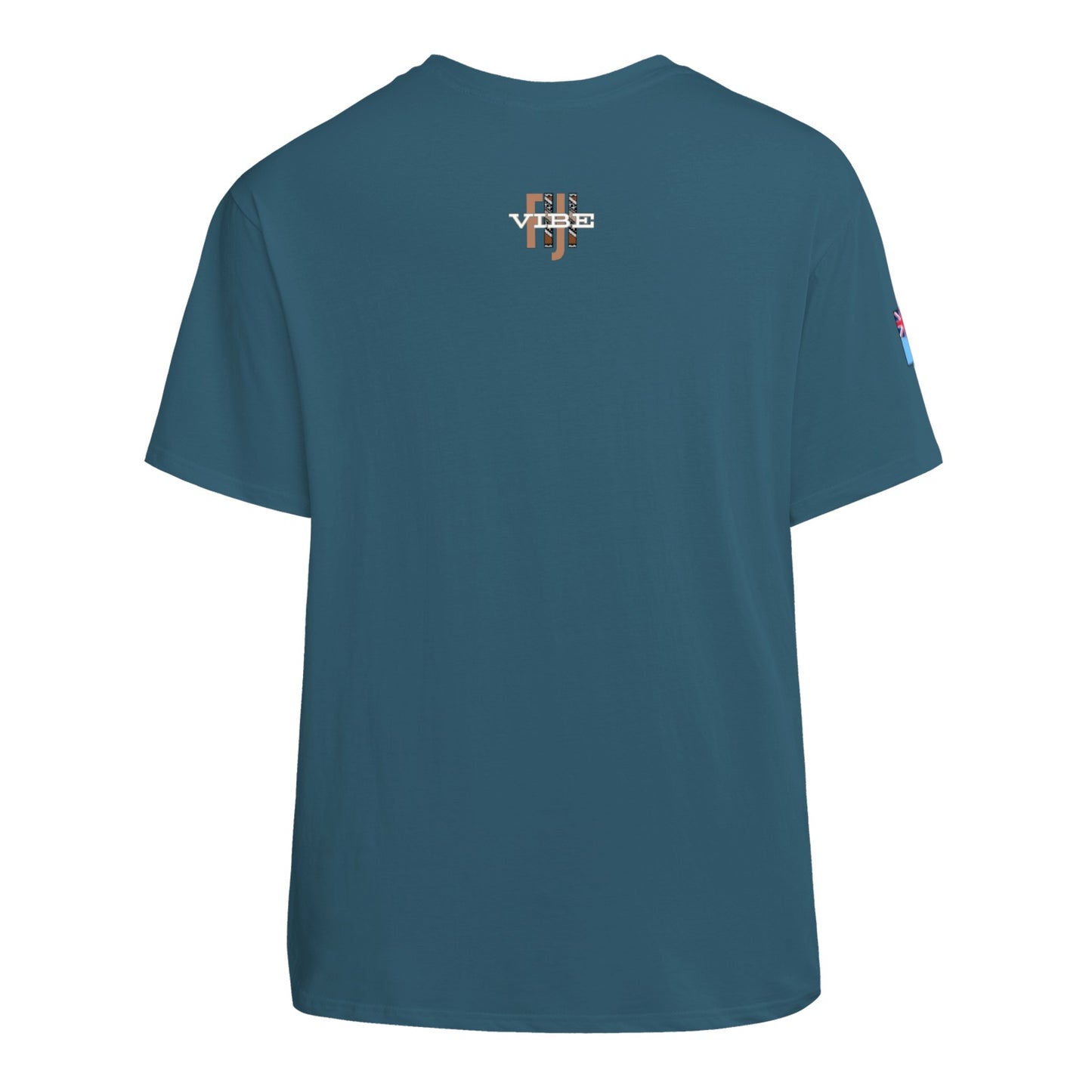 Simple Print Unisex Cotton T-Shirt With Short Sleeve - FijiVibe "Fiji, Always on Island time"
