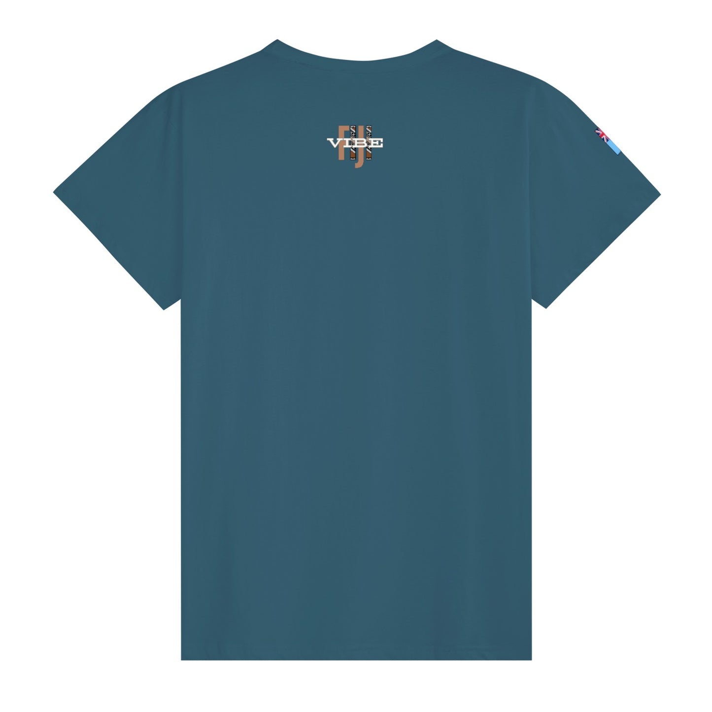 Simple Print Unisex Cotton T-Shirt With Short Sleeve - FijiVibe "Fiji, Always on Island time"