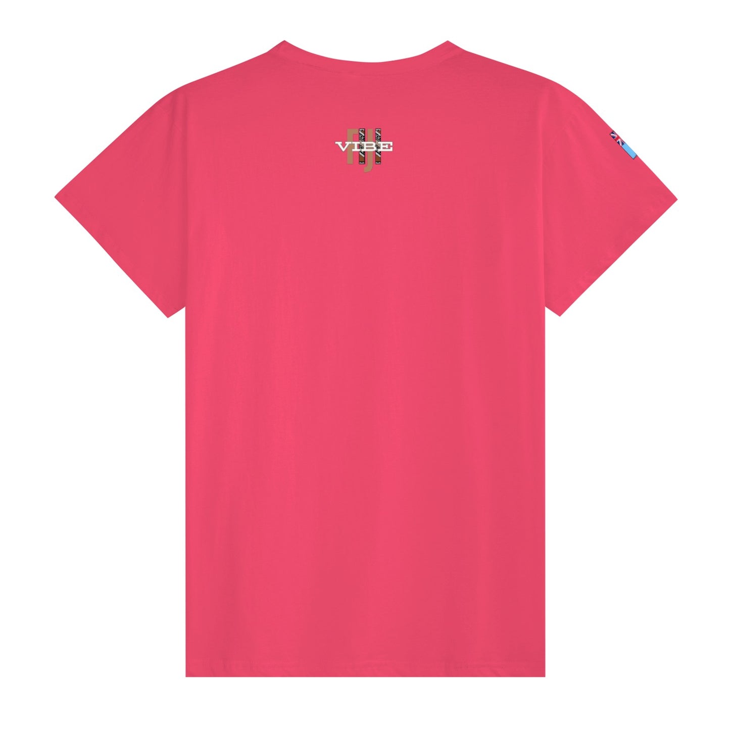 Simple Print Unisex Cotton T-Shirt With Short Sleeve - FijiVibe "Fiji, Always on Island time"