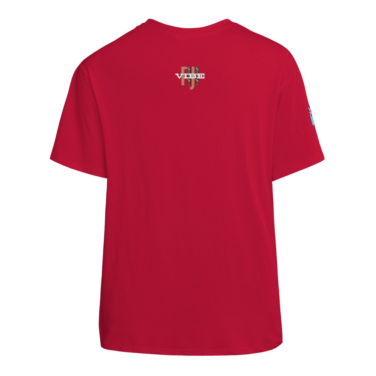 Simple Print Unisex Cotton T-Shirt With Short Sleeve - FijiVibe "Fiji, Always on Island time"