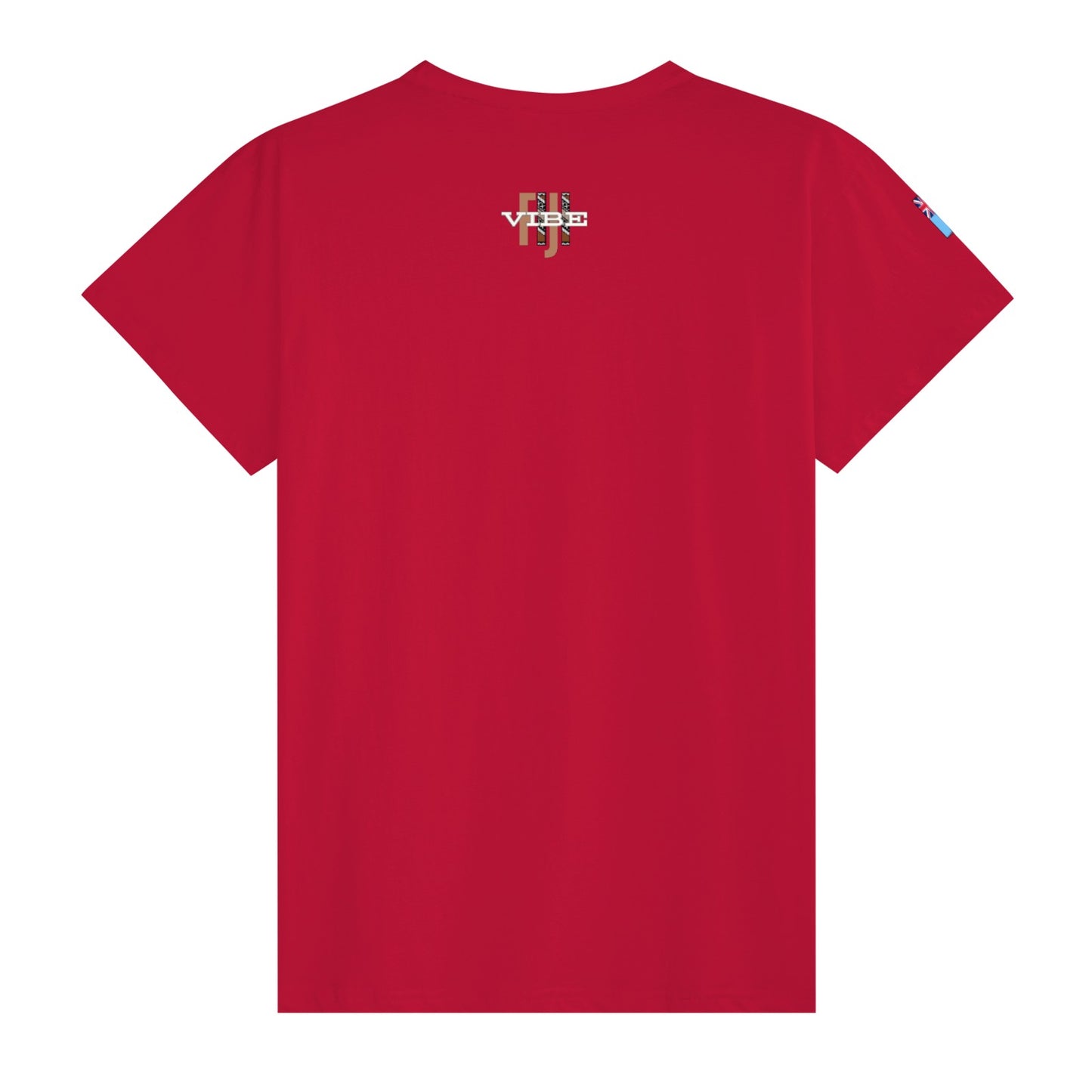 Simple Print Unisex Cotton T-Shirt With Short Sleeve - FijiVibe "Fiji, Always on Island time"