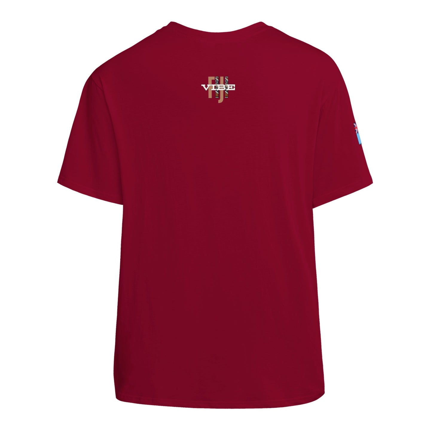 Simple Print Unisex Cotton T-Shirt With Short Sleeve - FijiVibe "Fiji, Always on Island time"