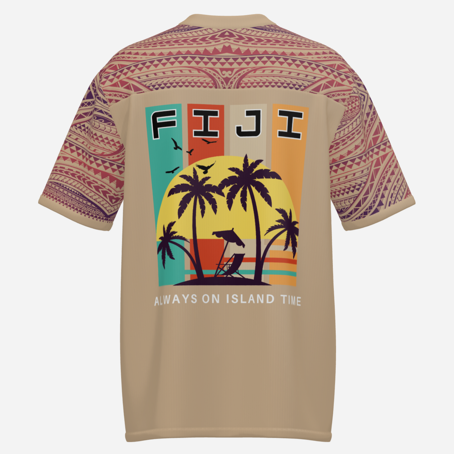 All-Over Print Men's Athletic T-Shirt Hockey Jersey - FijiVibe "Always on Fiji Time"