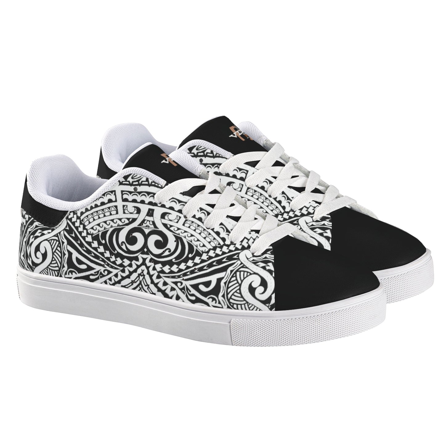 FijiVibe "6seven9" Black Tribal Unisex Sneaker Shoes