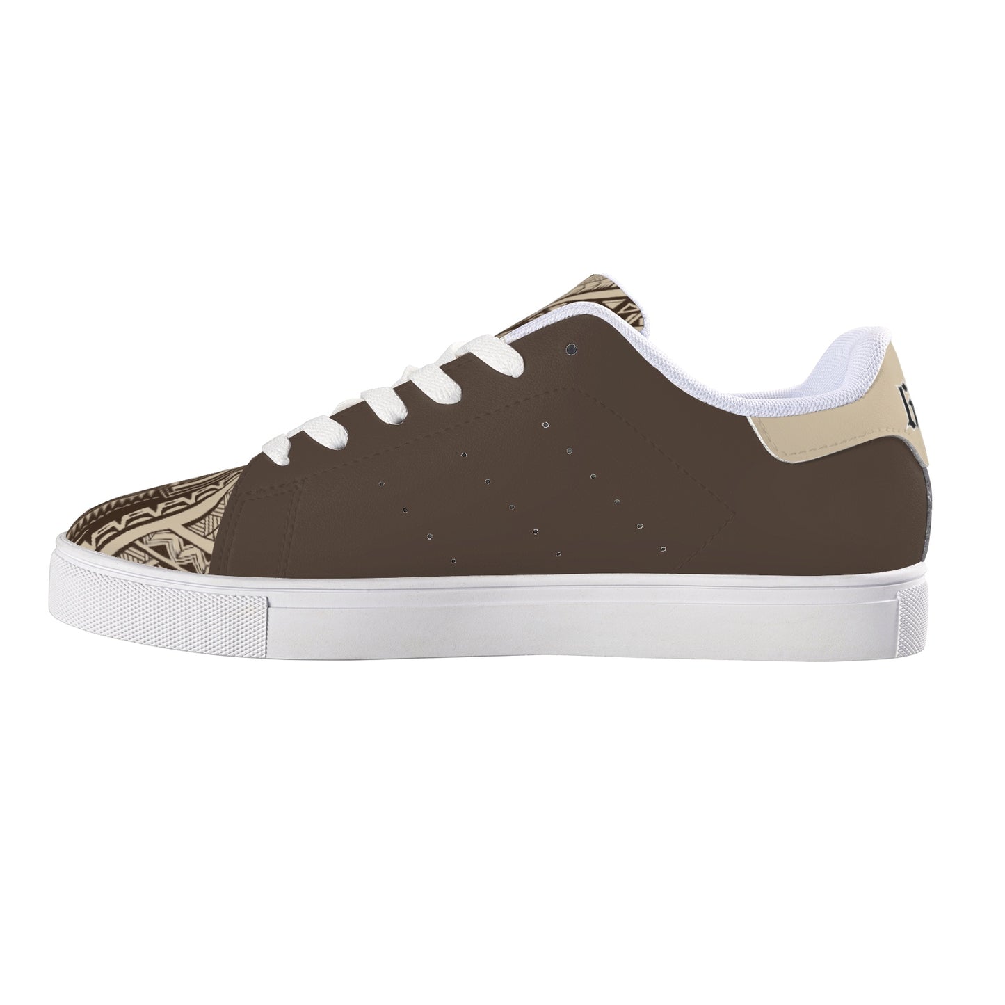 FijiVibe "6seven9" Brown Tribal Unisex Sneaker Shoes