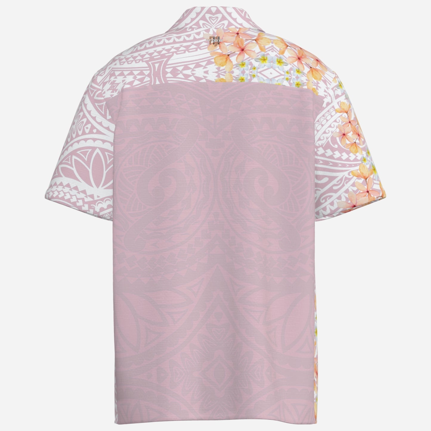 FijiVibe Pink Tribal Men's Shirt Lapel Oversized