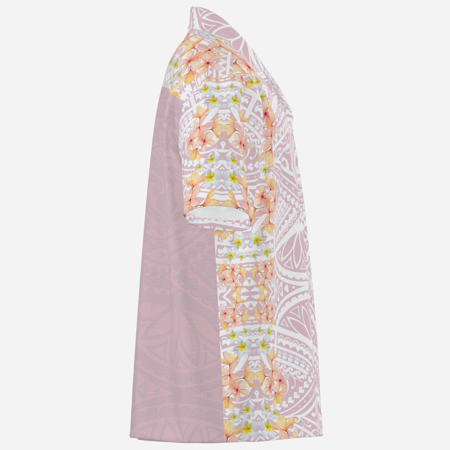 FijiVibe Pink Tribal Men's Shirt Lapel Oversized