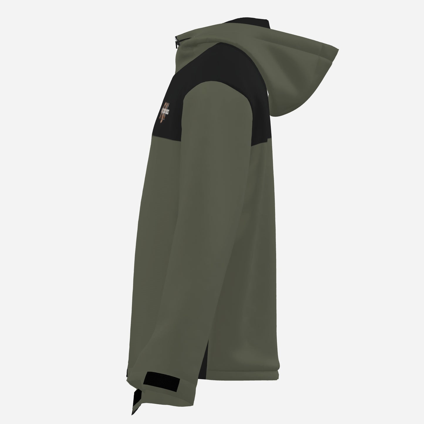 "FijiVibe" (Olive Green) Men's Double Layer Windproof Zipper Jacket