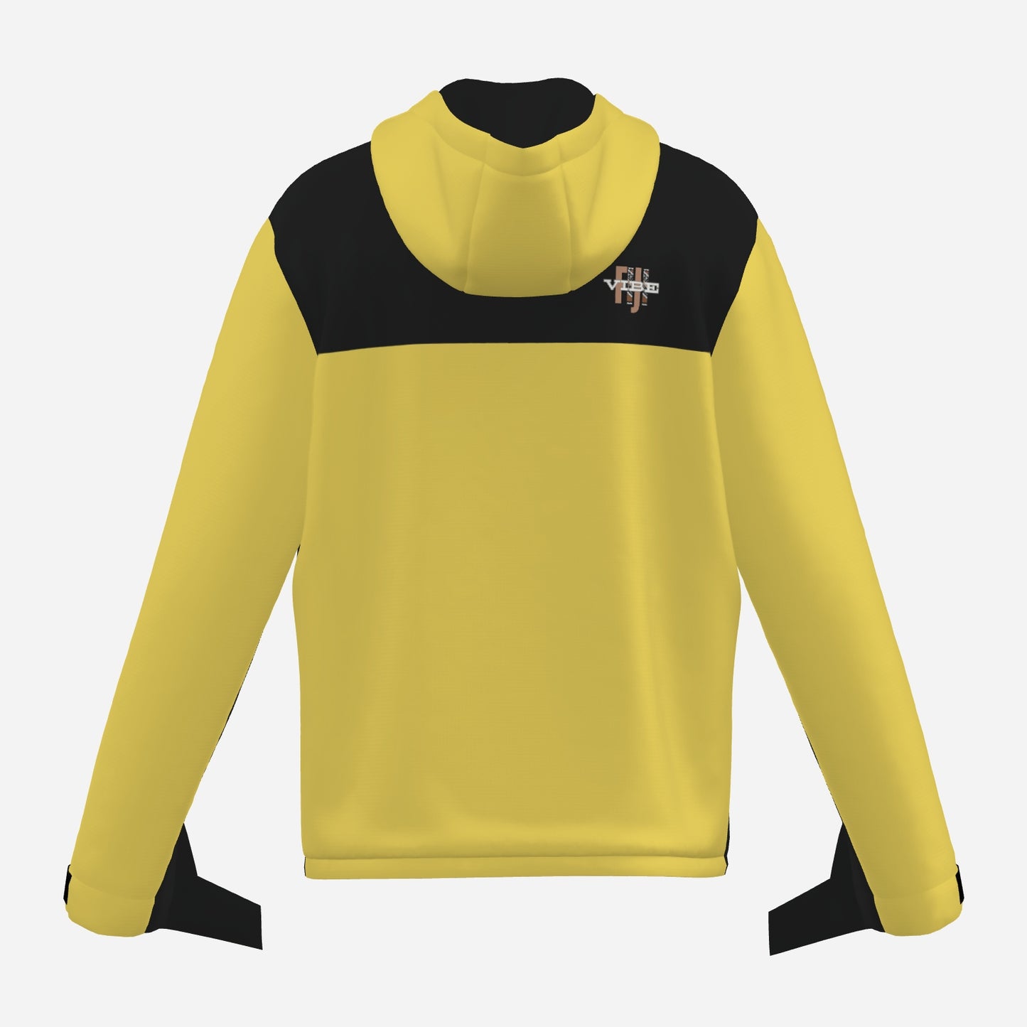 "FijiVibe" (Yellow) Men's Double Layer Windproof Zipper Jacket