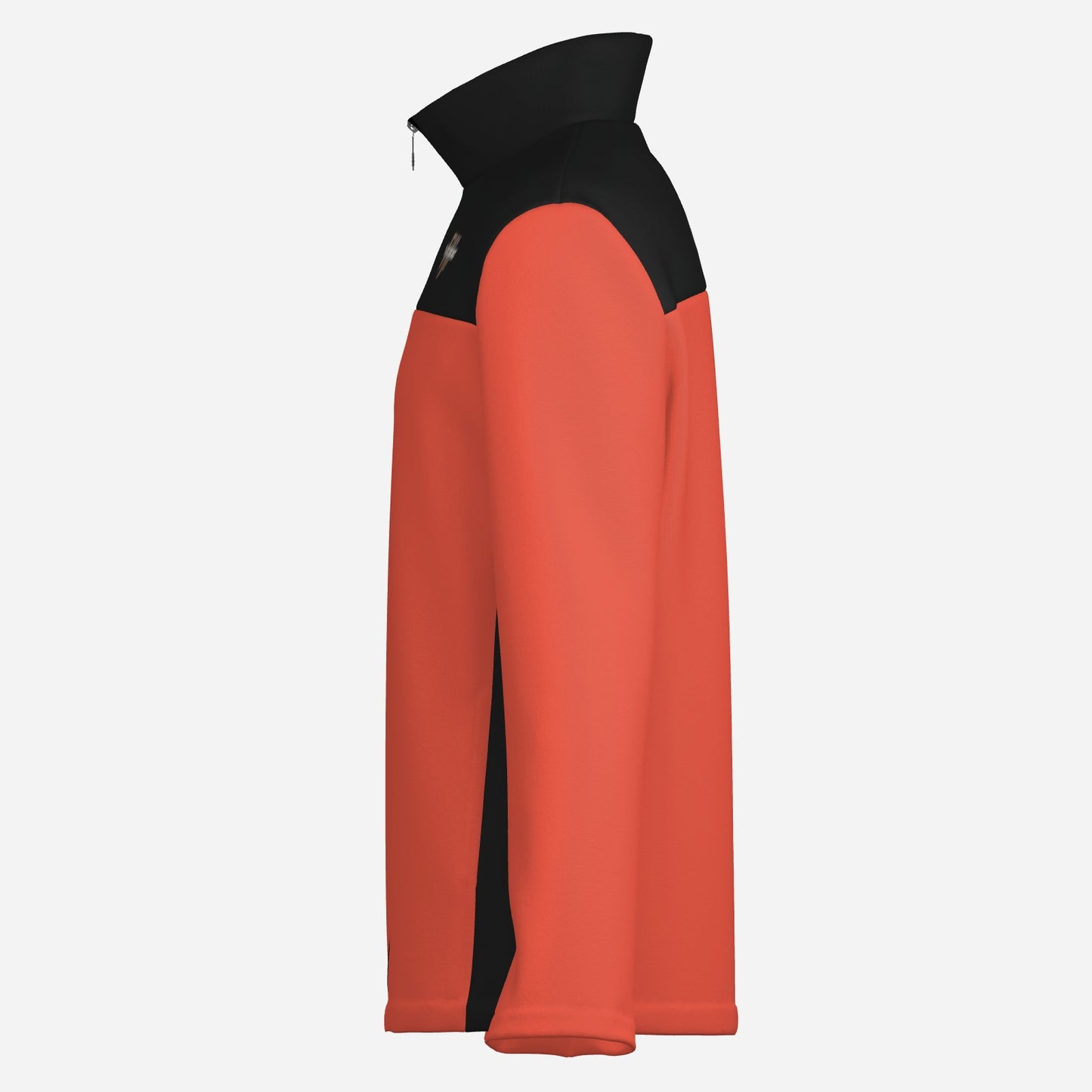 "FijiVibe" (Burnt Orange) Men's Lightweight Fleece Jacket Soft Warm Outwear with Zipper Pockets