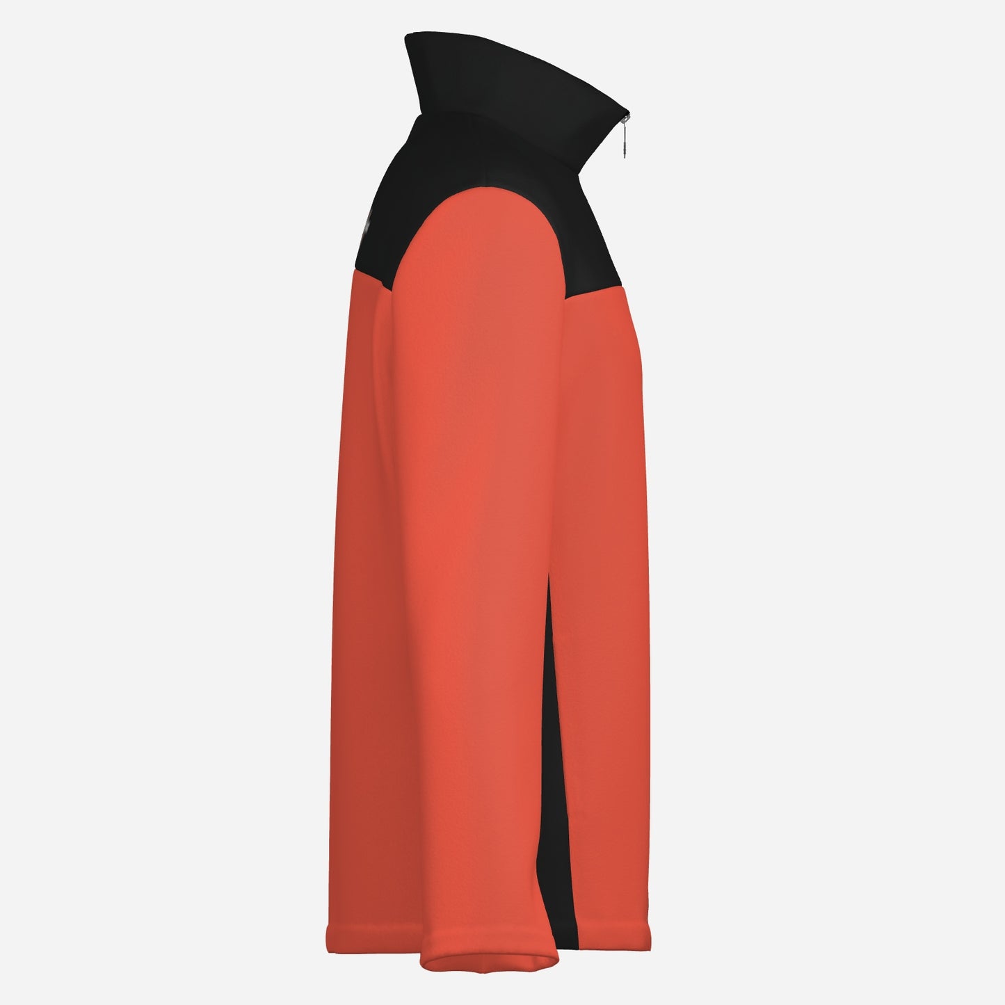"FijiVibe" (Burnt Orange) Men's Lightweight Fleece Jacket Soft Warm Outwear with Zipper Pockets
