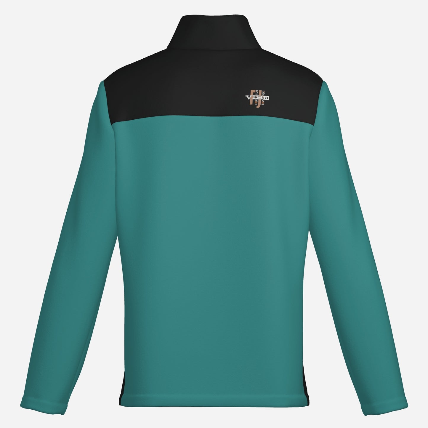 "FijiVibe" (Teale) Men's Lightweight Fleece Jacket Soft Warm Outwear with Zipper Pockets