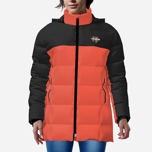 "FijiVibe" (Burnt Orange) Women's Zipper Thicken Jacket Coat