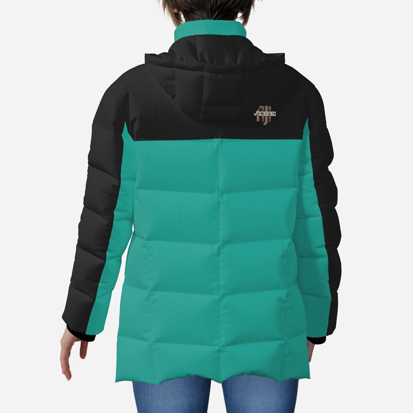 "FijiVibe" (Teale) Women's Zipper Thicken Jacket Coat
