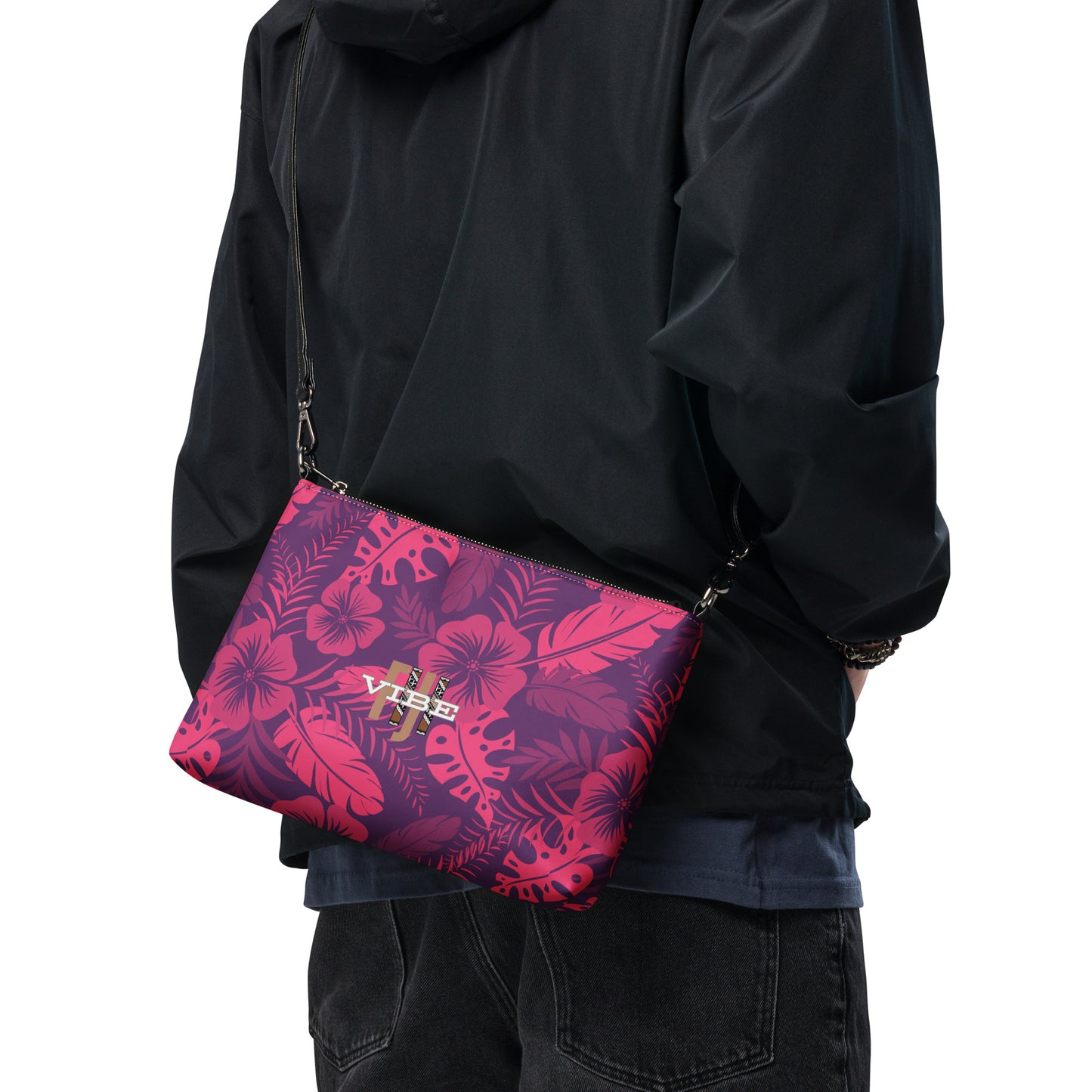 Crossbody bag - "Pink Floral"