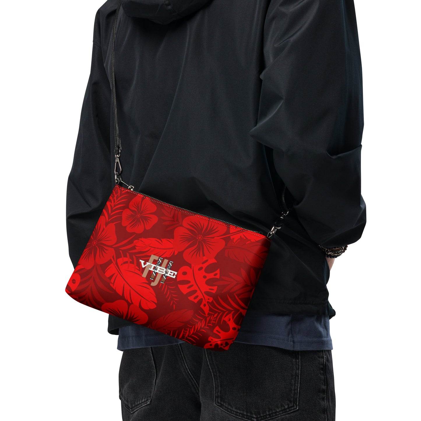 Crossbody bag "Red Floral"