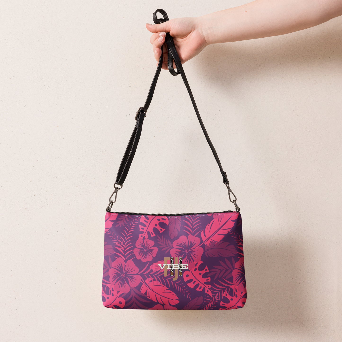 Crossbody bag - "Pink Floral"