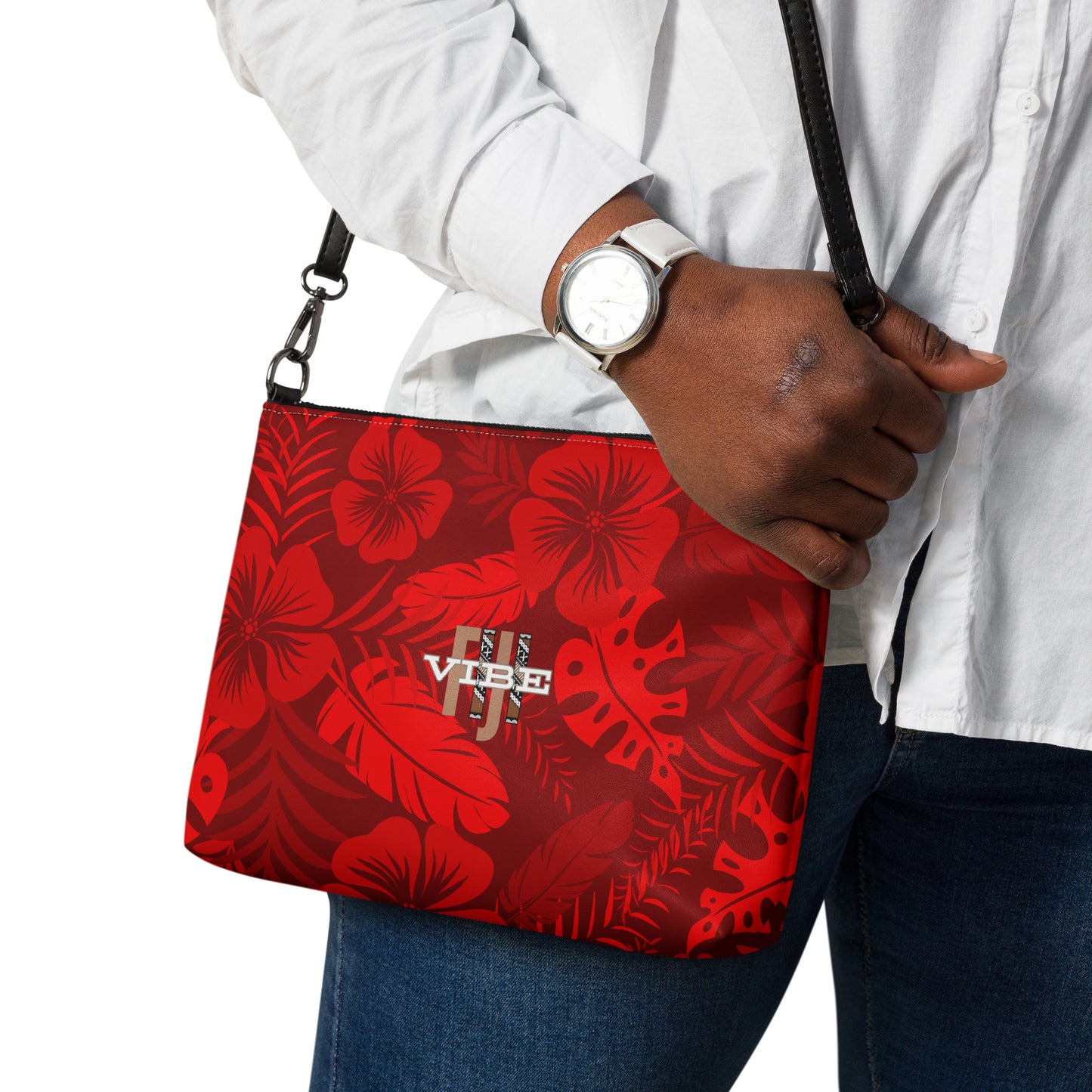 Crossbody bag "Red Floral"