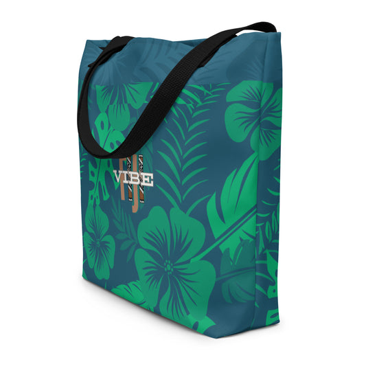 All-Over "The Rainforest" Print Large Tote Bag